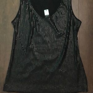 Black Sequined Top